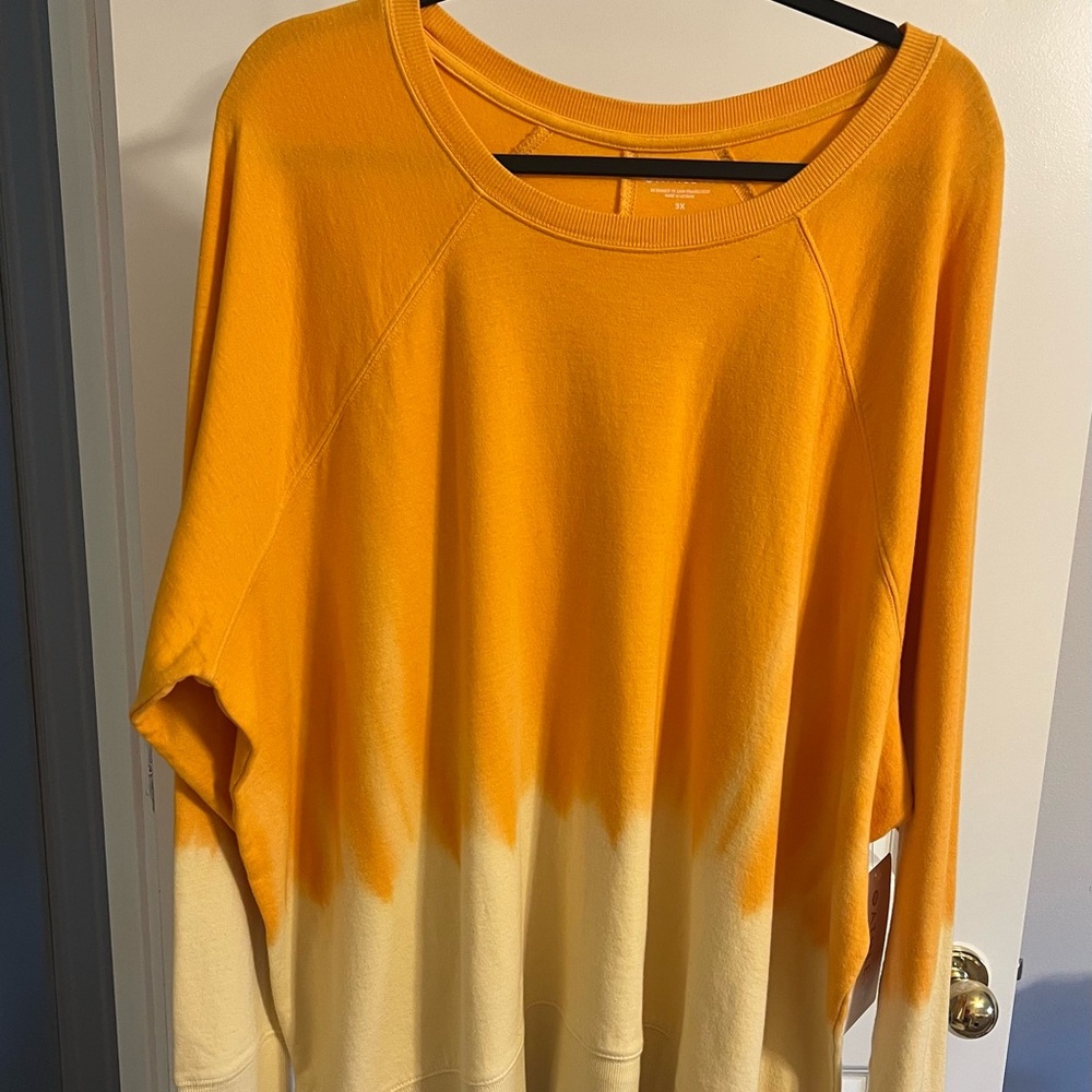 New Orange and Cream Dip Dye Sweatshirt